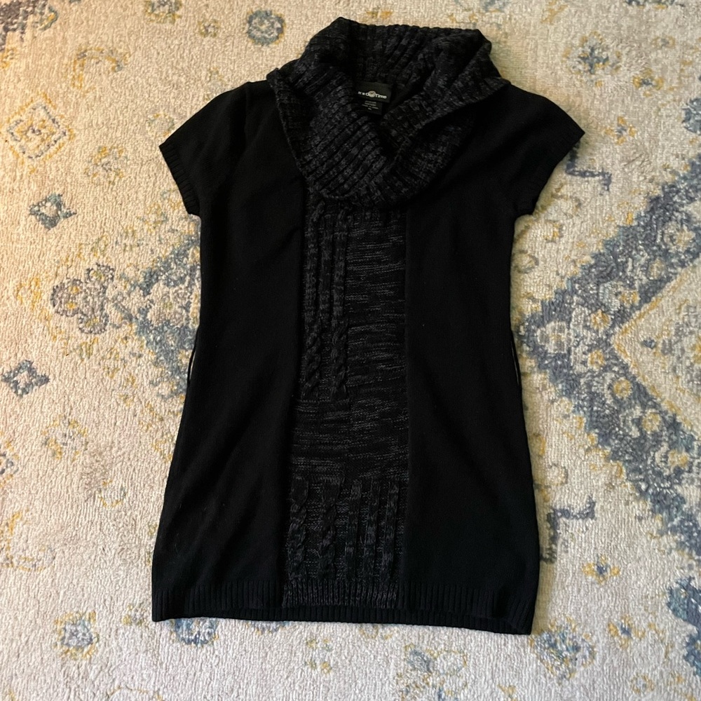 Long black sweater